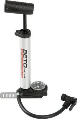 Produktbild von Beto Fahrradpumpe Minipumpe Standpumpe mit Manometer Ministandpumpe für FV AV DV