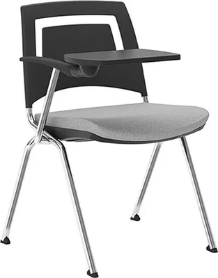 Image de Stilvoller Grau Stuhl Moderner Stuhl Hochwertiges Design Bürostuhl