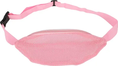 Produktbild von Strand-Mesh-Gürteltasche, atmungsaktiv, wasserdicht, verstellbarer Gürtel, tragbar, leicht, Outdoor-Sport-Taille für Reisen, Rosa