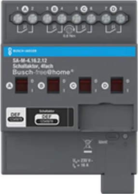 Obrázok produktu pre Busch-Jaeger 4-násobný spínací aktuátor 16 A SA-M-4.16.2.12, 1 ks.