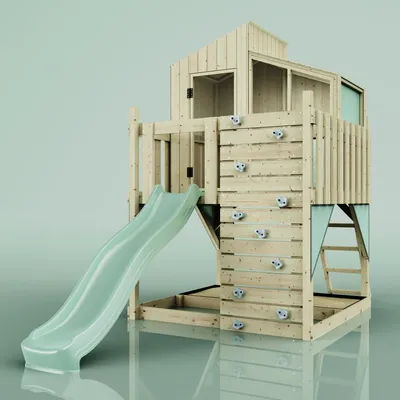 Produktbild von OutdoorToys Spielhaus Komet aus Holz in Grün