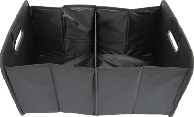 Image de All Ride Organiseur de Coffre - 50 x 32 x 70 CM - Organiseur de Voiture avec 2 Grands Compartiments et Inserts - Organiser les Accessoires de Voiture - Sac de Coffre Pliable - Noir