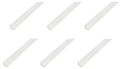 Zdjęcie produktu dla Alberts 6 x profil kątowy, aluminium, anodowane na srebrno, 60 x 60 x 4 mm, długość 1 m