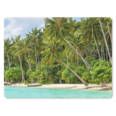 Produktbild von MuchoWow® Mauspad Mousepad Palme - Meer - Tropisch 40x30 cm - Mousepads - Maus Mat - Pad - Mausunterlage - Anti Rutsch