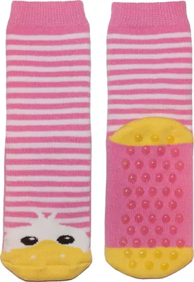 Produktbild von Baby und Kinder ABS Stoppersocken Enten Motiv Rosa Größe 15-16