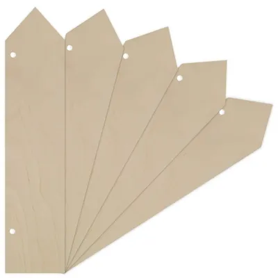 Imagen del producto de Creative Deco: juego de 5 flechas grandes de madera para decorar, 40 x 9 cm