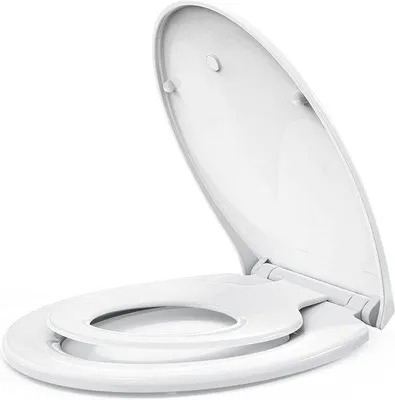Produktbild von Toilettensitz mit Softclose weiß Kunststoff