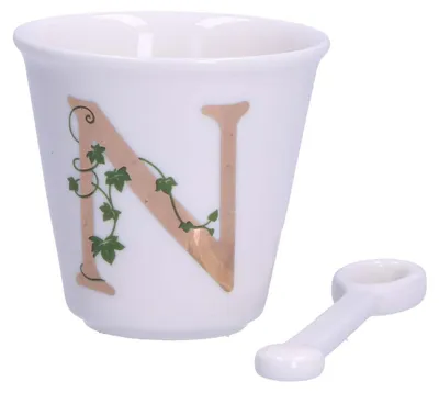 Produktbild von La Porcellana Bianca Tasse mit Löffel 75 ml Muster n P00450015N