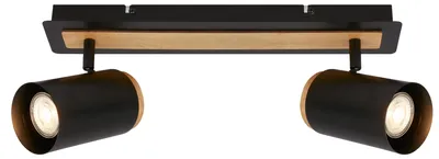 Image de Spot encastr Plafonnier Lampe de plafond Chambre coucher Pivotant 2 ampoules Couloir