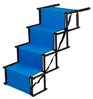Produktbild von Hundetreppe, faltbares Design, höhenverstellbar, Blau