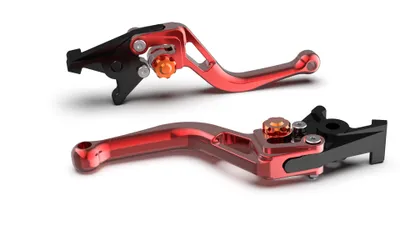 Produktbild von LSL Kupplungshebel BOW L17, kurz, rot/orange