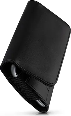 Produktbild von moex® Handy Quertasche kompatibel mit Oukitel WP5 - Hülle mit Gürtelclip, Schwarz