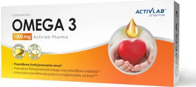 Zdjęcie produktu dla Activlab Pharma Omega 3, 1000 mg, 60 kapsułek