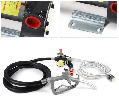 Obrázok produktu pre Elektrické čerpadlo – Elektrické palivové čerpadlo – Plniaca pištoľ – Čerpadlo na naftu – Palivové čerpadlá – 230 V/12 V – 50 l/min – Elektrické čerpadlo na naftu – Samonapúšťacie palivové čerpadlo s vysokým výkonom a plniacou pištoľou
