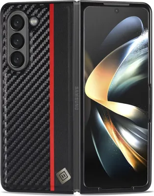 Produktbild von König Design Hülle kompatibel mit Kunstleder Handyhülle - Handy Case Schwarz