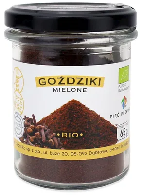 GOŹDZIKI MIELONE BEZGLUTENOWE BIO 65 g - PIĘĆ PRZEMIAN