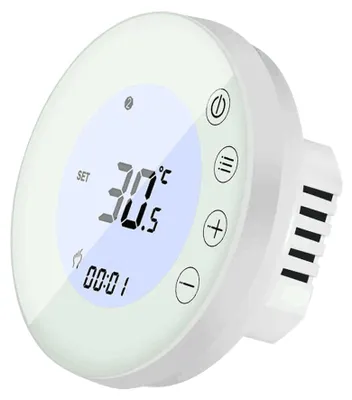 Produktbild von Programmierbarer Smart Digital Thermostat Raumtemperaturregler mit runder Hintergrundbeleuchtung LCD Touchscreen für Home School Office Hotel