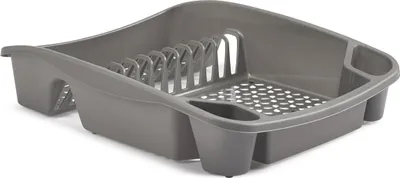 Produktbild von Abtropfgestell - Kunststoff - 48 x 39 x 12 cm - grau - Waschen und Trocknen