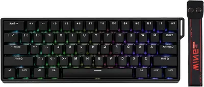 Image de Clavier magnétique - Technologie Hall - Ultra-rapide pour les joueurs - Point d'activation réglable - Format compact (60%) - Noir
