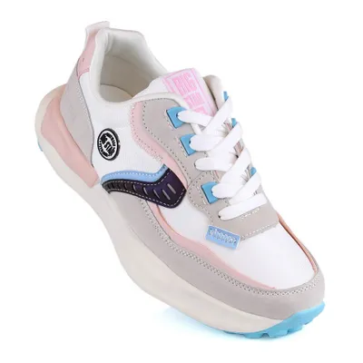 Zdjęcie produktu dla Damskie sportowe trampki Big Star KK274097 Biało-różowy 38