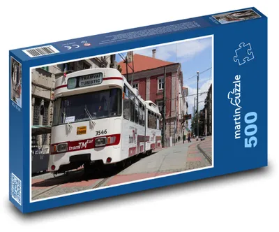 Obrázek produktu pro Puzzle 500 Turistická tramvaj v ulicích - martinpuzzle