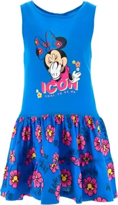 Produktbild von Disney Minnie Maus Kinder Mädchen Kleid Sommerkleid – Blau / 98