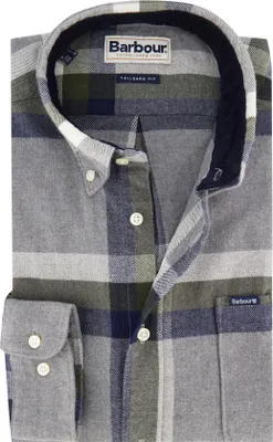 Produktbild von Barbour Taillierter Schnitt lässiges Hemd grau mit Button-down-Kragen