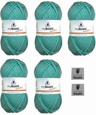 Produktbild von MyBoshi No.1 Set 5 Knäuel a 50g Meerblau 158