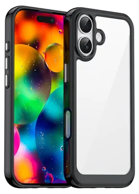 Zdjęcie produktu dla Etui Outer Space Na Iphone 17 - Czarne Przezroczyste