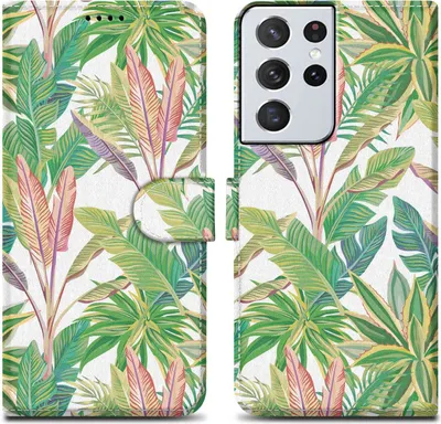 Immagine prodotto di Cadorabo cover protettiva per Samsung Galaxy S21 ULTRA cover design Green Rainforest No.8 cover telefono cellulare custodia protettiva cover