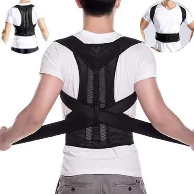 Immagine prodotto di Supporto lombare per donna e uomo - Corregge la postura - Maggiore sicurezza grazie a una postura eretta
