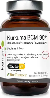 Produktbild von KENAY Kurkuma-Extrakt BCM-95 mit Piperin 60 Kapseln.