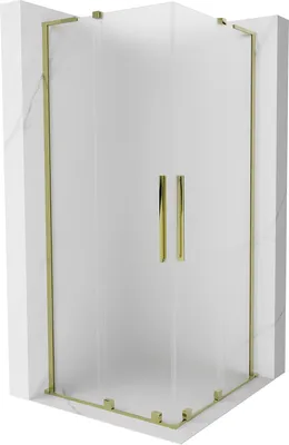 Zdjęcie produktu dla Mexen Velar L Duo Kabina Prysznicowa 90x90 cm Szron Złoto