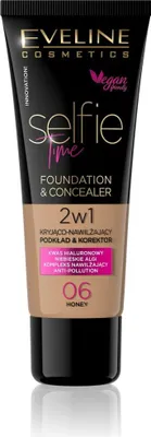 Zdjęcie produktu dla Eveline Selfie Time Podkład-korektor 2w1 06 Honey 30 ml