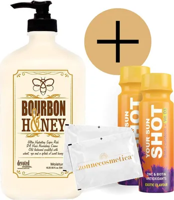 Produktbild von Devoted Creations - Bourbon & Honey + 2 Your Sun Shots + 2 Erfrischende tücher