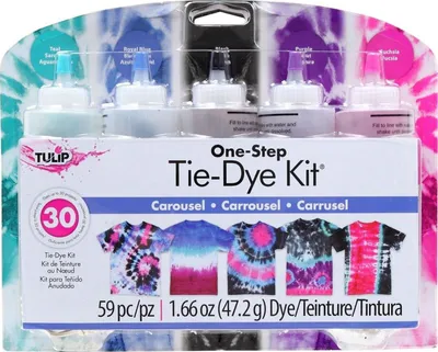 Image de Tulip Tie-Dye Kit Carousel - Kit de bricolage créatif pour enfants et adultes