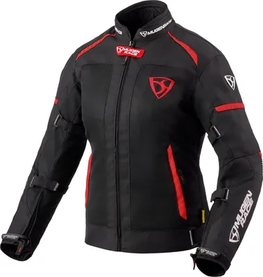 Obrázok produktu pre MUGENRACE Fuggire-A nepremokavá dámska textilná bunda na motorku, čierna/červená, S