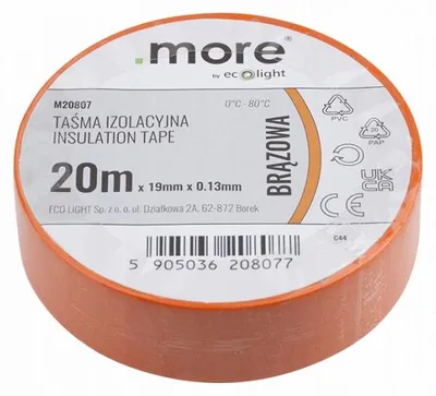 Immagine prodotto di Nastro isolante 19mm x 0,13mm MARRONE 20m
