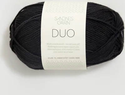 Produktbild von Sandnes Garn Duo col. 1099 black ca. 115 m 50 g