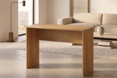 Produktbild von Schreibtisch Hickory 90x51 cm - Kompakter Computertisch für Home Office, Kinderzimmer & Studenten - Stabiler PC-Tisch Platzsparend, KI-generiertes Bild