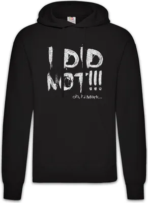 Produktbild von Urban Backwoods I Did Not, Herren Hoodie, Farbe: Schwarz, Größe: M