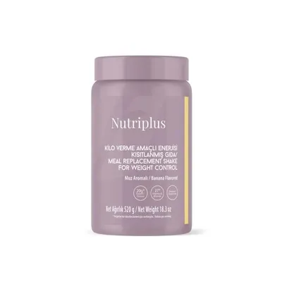 Immagine prodotto di KBruShop Banana Shake Sostituto del pasto 520 g Farmasi Nutriplus Proteine del siero del latte Vegan