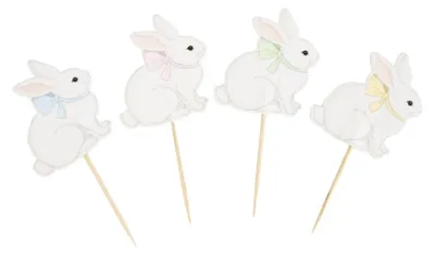 Produktbild von 10 Hasen-Cocktail-Piekser 8 cm "Mein Häschen" -