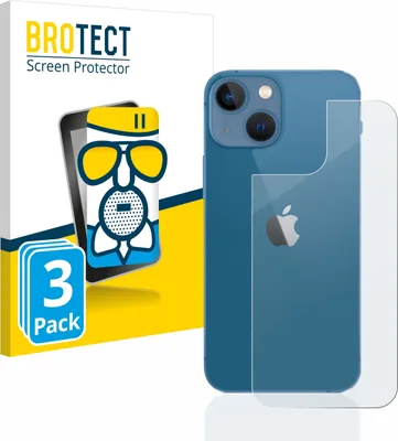Produktbild von 3x BROTECT Entspiegelungs Schutzglas für Apple iPhone 13 mini (Rückseite) Schutzfolie Panzer Folie Glas Display Schutz matt