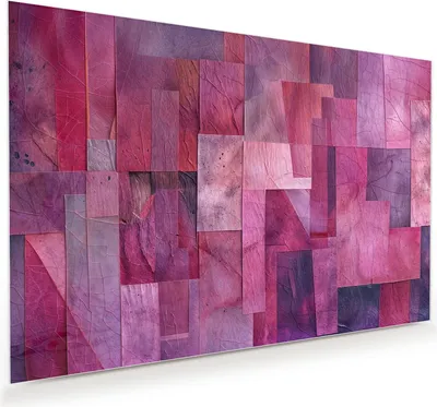 Produktbild von Glasbild 120x80cm in XXL für Wohnzimmer, Schlafzimmer Motiv Abstrakte Blaetter