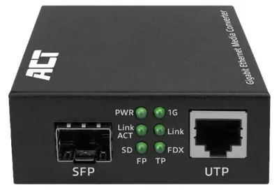 Obrázek produktu pro ACT AC4451 - 1000 Mbit/s - 10Base-T - 100BASE-FX - 1000Base-LX - 1000Base-SX - 1000Base-T - IEEE 802.3 - IEEE 802.3ab - IEEE 802.3u - IEEE 802.3z - Gigabit Ethernet - 10,100,1000 Mbit/s - SFP (AC4451)