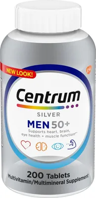 Obrázek produktu pro Centrum Silver Men 50+ Multivitamin, 200 tablet