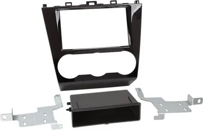 Imagen del producto de Adaptador de panel frontal de doble DIN para Subaru Forester 2015 en adelante, con compartimento para objetos