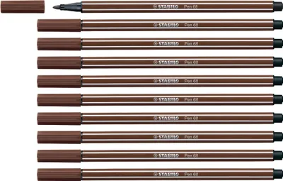 Produktbild von Premium-Filzstift - STABILO Pen 68 - Einzelstift - braun