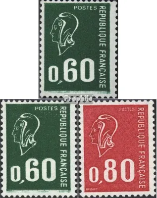 Produktbild von Briefmarken Frankreich 1974 Mi 1888x,A1888x,1889x (kompl.Ausg.) normales Papier postfrisch Marianne